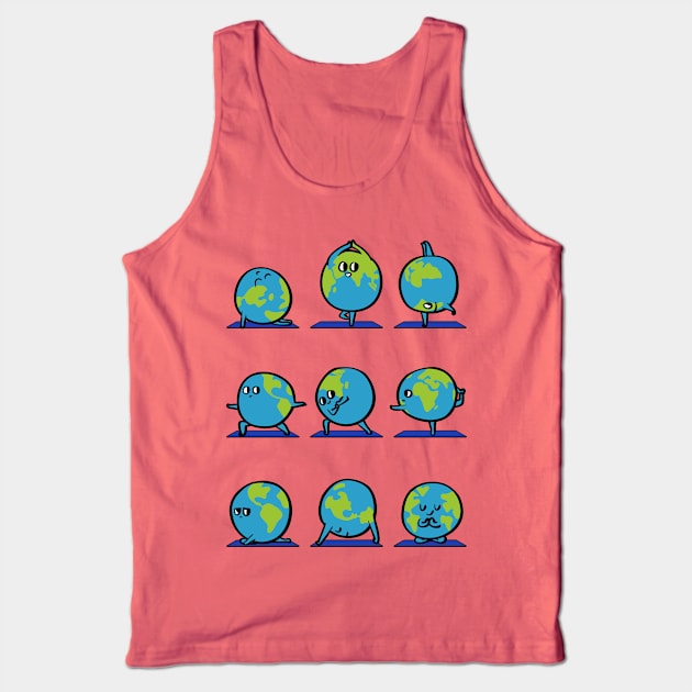 Earth Yoga Tank Top by huebucket